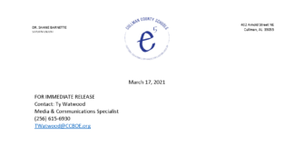 Statement from Cullman County Schools following death of West Point High School student