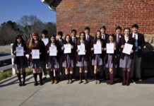 St. Bernard students inducted into National Honor Society