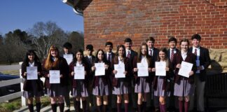 St. Bernard students inducted into National Honor Society