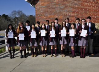 St. Bernard students inducted into National Honor Society