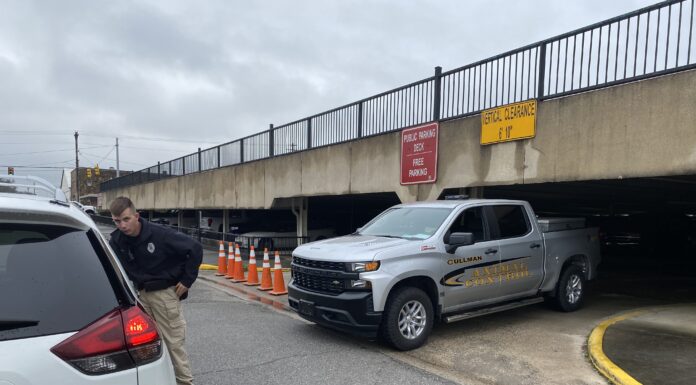 CPD warns public of unsafe parking underneath the city parking deck