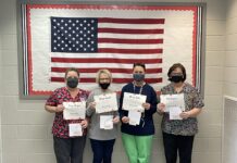 Harmony School lunchroom staff recognized for outstanding service