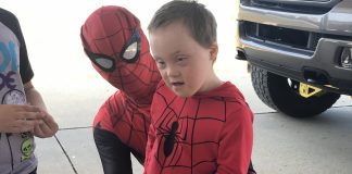Cullman County Child Development Center gets a visit from their favorite superheroes!