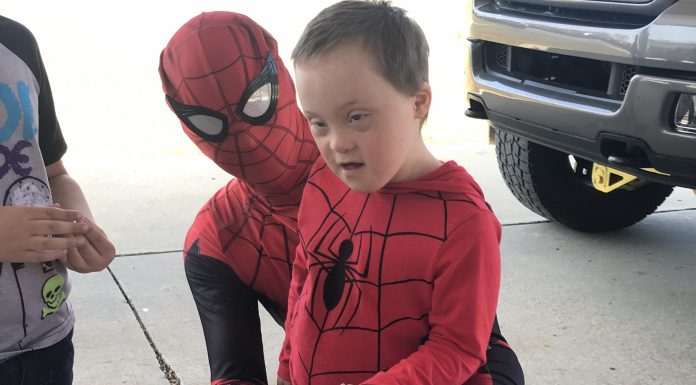 Cullman County Child Development Center gets a visit from their favorite superheroes!