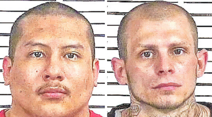 Four prisoners escape Cullman County Jail; convicted murderer at large Left: Leo Chavez, right: Robert Alan Peak