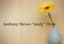 Obituary: Anthony Steven “Andy” Hyde