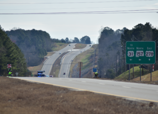 Lt. Jeff Warnke discusses drone mapping process near HWY 278 and 157
