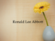 Obituary: Ronald Lee Abbott