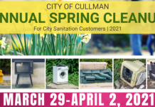 Reminder: Cullman Spring Cleanup next week!