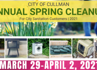 Reminder: Cullman Spring Cleanup next week!