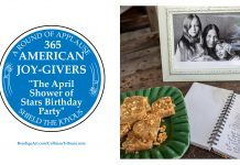 365 AMERICAN JOY-GIVERS for 2021—The April Shower of Stars Birthday Party