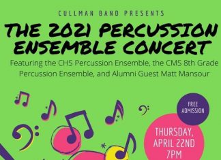 Cullman High School band percussion ensemble to perform free concert Thursday