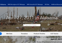 National Weather Service unveils webpage commemorating April 27, 2011 severe weather outbreak