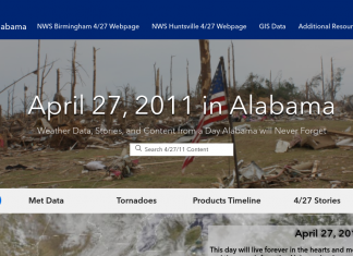 National Weather Service unveils webpage commemorating April 27, 2011 severe weather outbreak