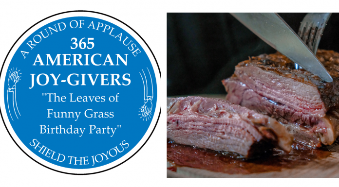 365 AMERICAN JOY-GIVERS for 2021: The Leaves of Funny Grass Birthday Party