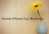 Obituary: Donnie (Donna) Lay Blackmon