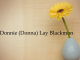 Obituary: Donnie (Donna) Lay Blackmon