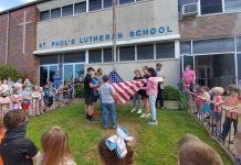 St. Paul’s Lutheran School receives flag flown over U.S. Capitol