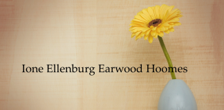 Obituary: Ione Ellenburg Earwood Hoomes