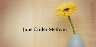 Obituary: June Crider Methvin (Updated)