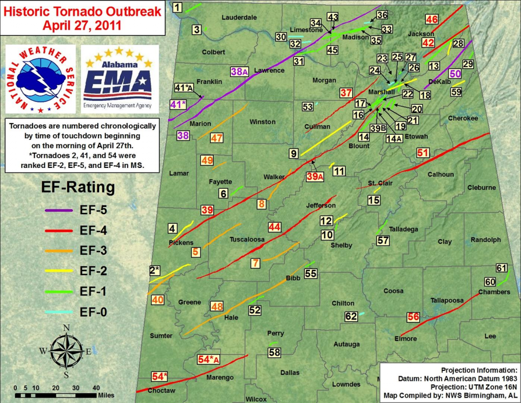 The April 27, 2011 Cullman County tornadoes official reports The