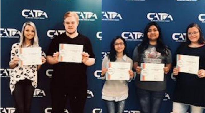 CATA Cosmetology students earn College Readiness Indicator certificates