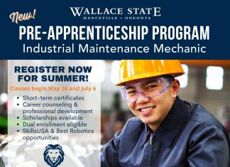 Wallace State’s Center for Career and Workforce Development launching Industrial Maintenance Pre-Apprenticeship program beginning this summer