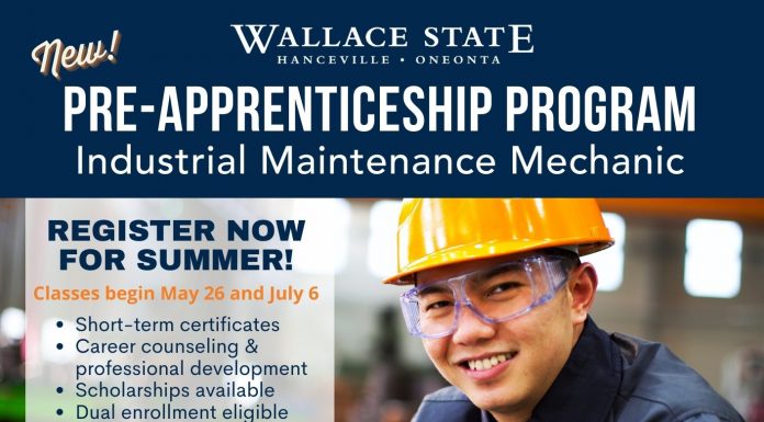 Wallace State’s Center for Career and Workforce Development launching Industrial Maintenance Pre-Apprenticeship program beginning this summer