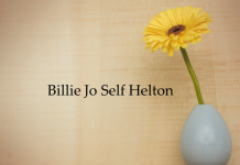 Obituary: Billie Jo Self Helton