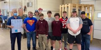 CATA students sign stowage locker panel for NASA’s International Space Station