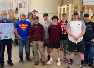 CATA students sign stowage locker panel for NASA’s International Space Station