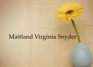 Obituary: Maitland Virginia Snyder