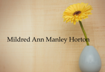 Obituary: Mildred Ann Manley Horton