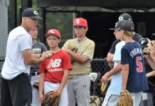 Young players turn out for Bearcat baseball camp
