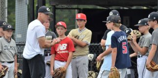 Young players turn out for Bearcat baseball camp