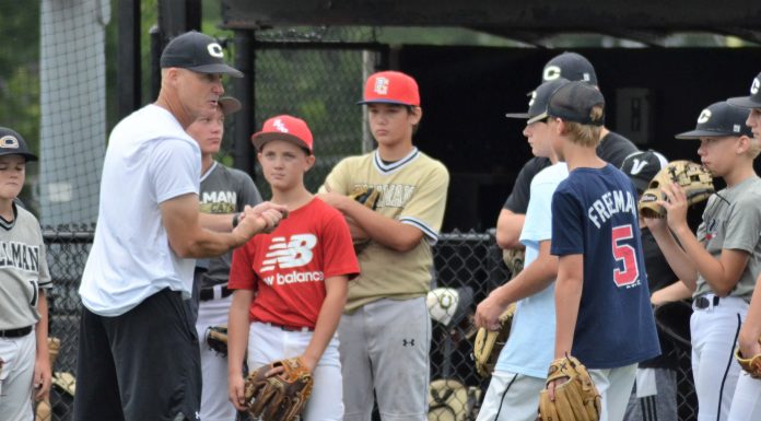 Young players turn out for Bearcat baseball camp