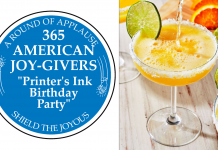 365 AMERICAN JOY-GIVERS for 2021: The Printer’s Ink Birthday Party