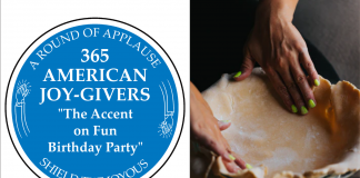 365 AMERICAN JOY-GIVERS for 2021: The Accent on Fun Birthday Party