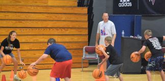 Young Warriors participate in West Point boys & girls basketball camp