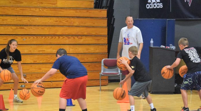 Young Warriors participate in West Point boys & girls basketball camp