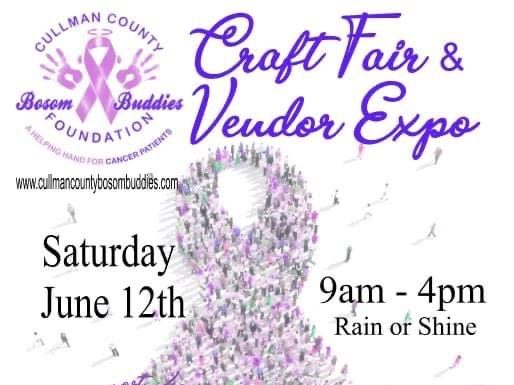 Cullman County Bosom Buddies Craft Fair and Vendor Expo fundraiser coming June 12