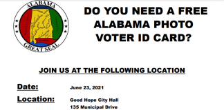 Free photo voter ID cards available in Cullman and Winston Counties on Wednesday