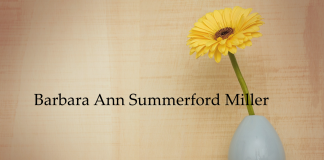 Obituary: Barbara Ann Summerford Miller