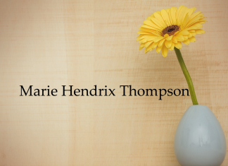 Obituary: Marie Hendrix Thompson