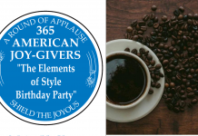 365 AMERICAN JOY-GIVERS for 2021: The Elements of Style Birthday Party