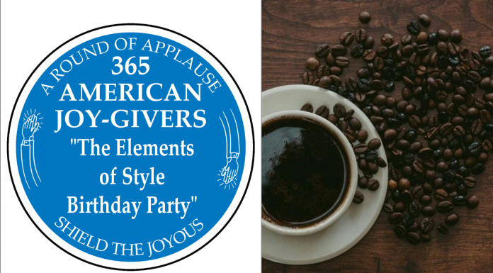 365 AMERICAN JOY-GIVERS for 2021: The Elements of Style Birthday Party
