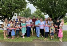 Little Free Public Library ribbon cutting in Hanceville