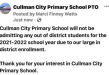 Cullman City Primary School not accepting out-of-district students
