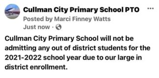 Cullman City Primary School not accepting out-of-district students