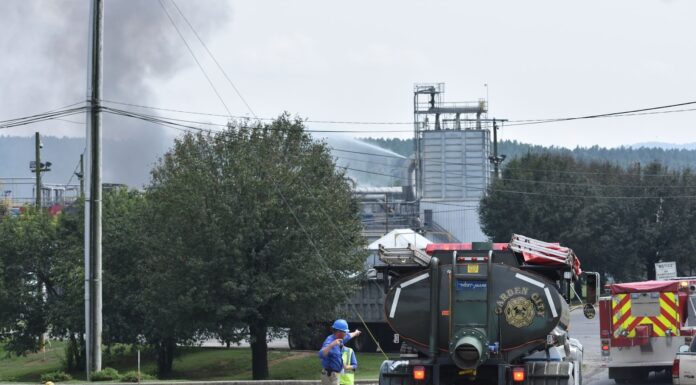 Building in flames at Tyson/River Valley Ingredients plant near Hanceville